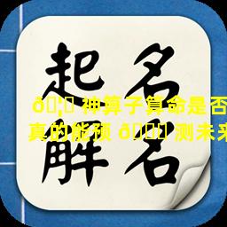 🦁 神算子算命是否真的能预 🐅 测未来